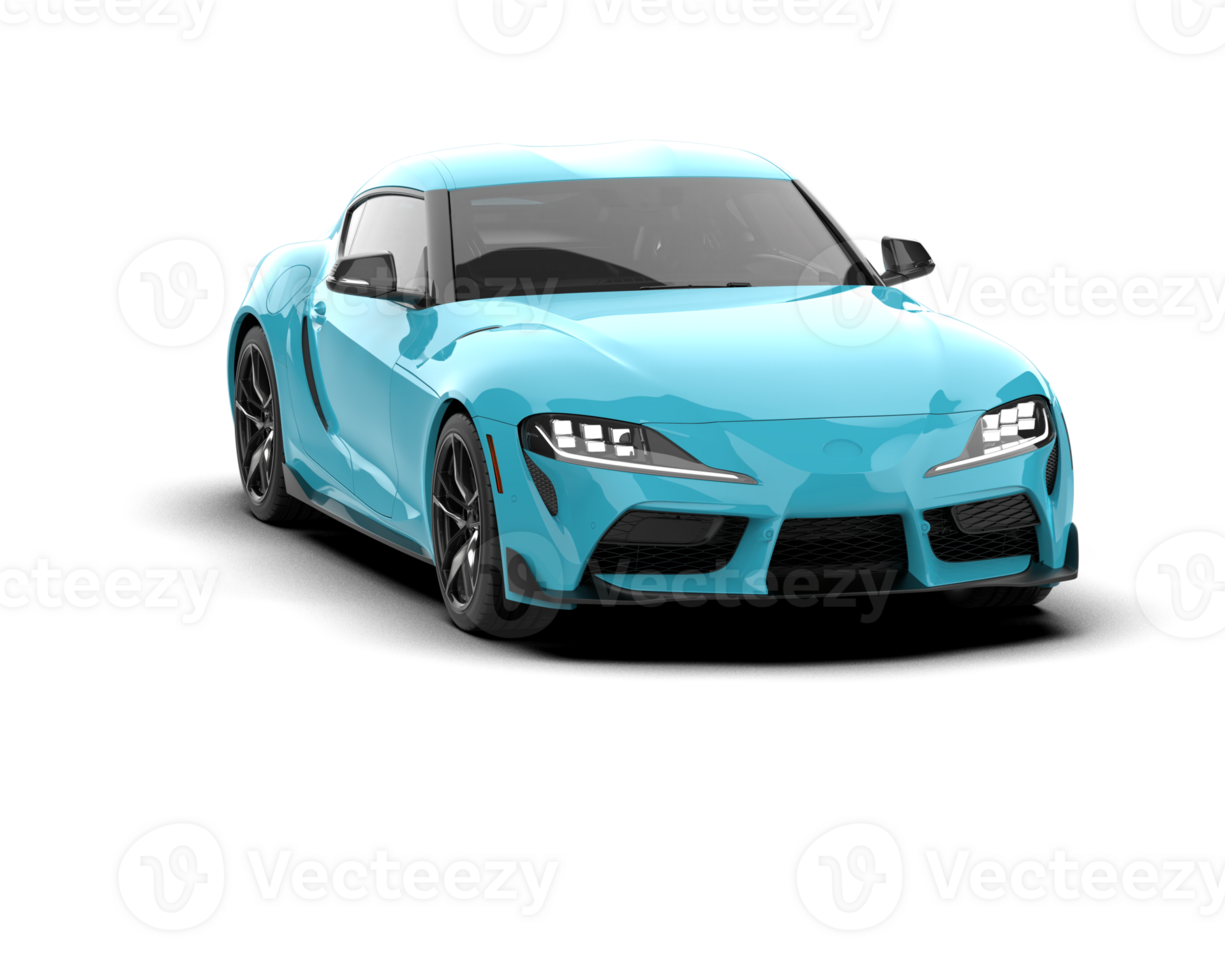 Realistic sport car isolated on background. 3d rendering - illustration png
