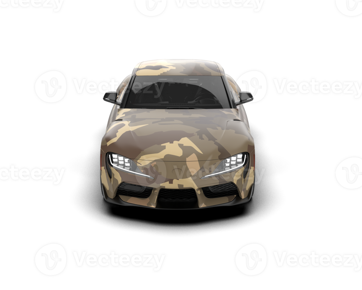 Realistic sport car isolated on background. 3d rendering - illustration png
