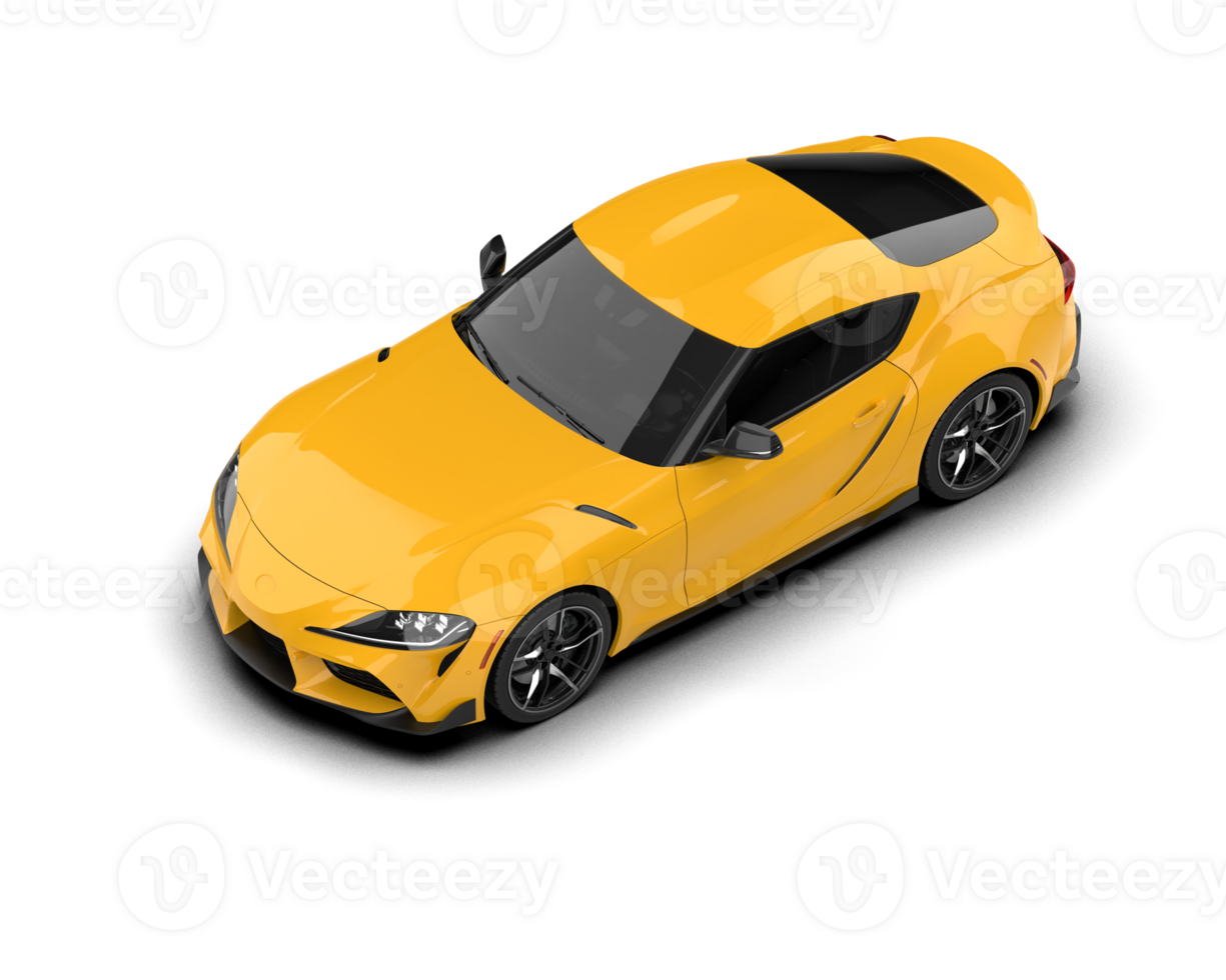 Realistic sport car isolated on background. 3d rendering - illustration png