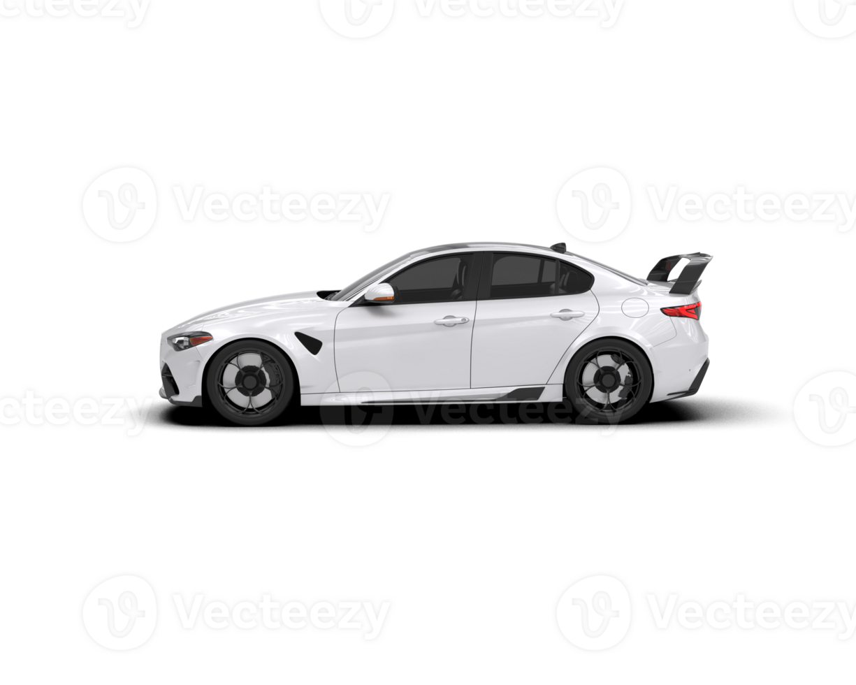 Realistic sport car isolated on background. 3d rendering - illustration png