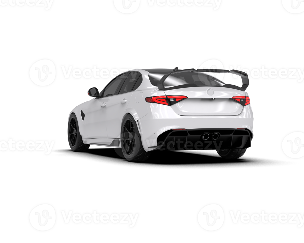 Realistic sport car isolated on background. 3d rendering - illustration png