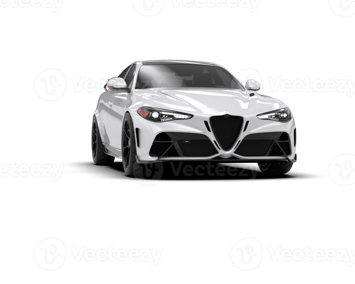 Realistic sport car isolated on background. 3d rendering - illustration png