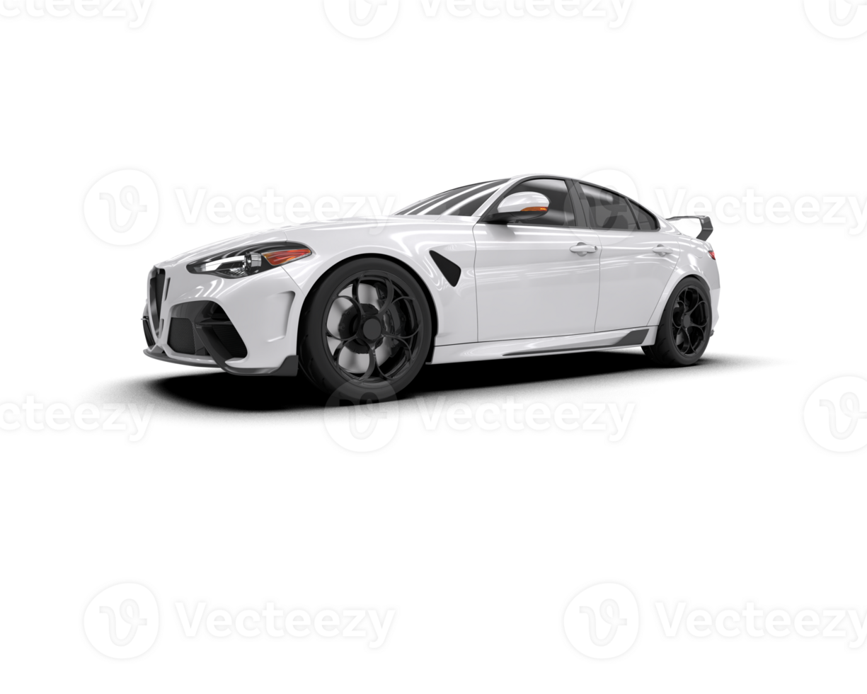 Realistic sport car isolated on background. 3d rendering - illustration png