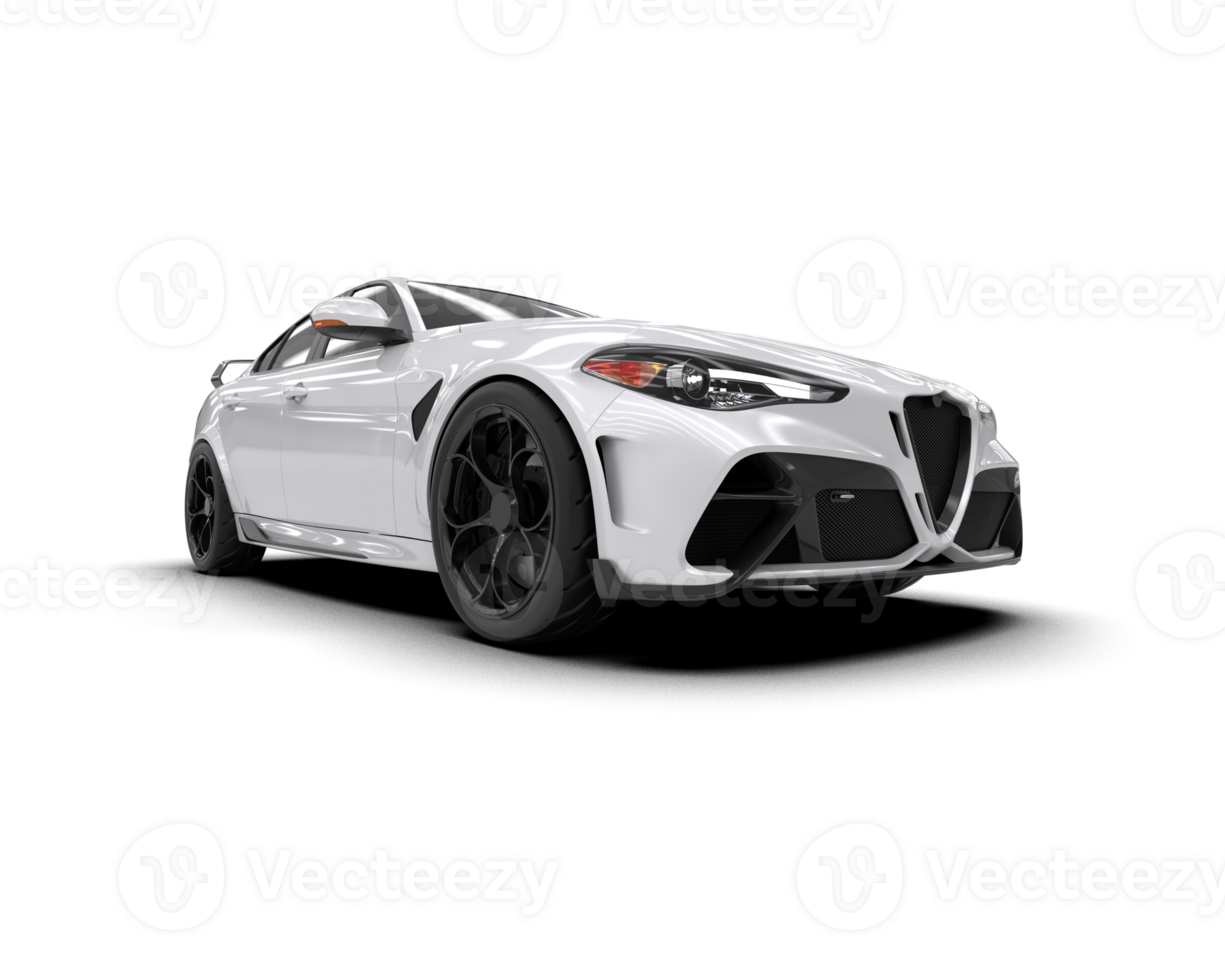 Realistic sport car isolated on background. 3d rendering - illustration png