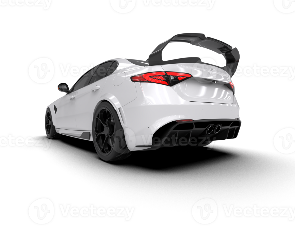Realistic sport car isolated on background. 3d rendering - illustration png