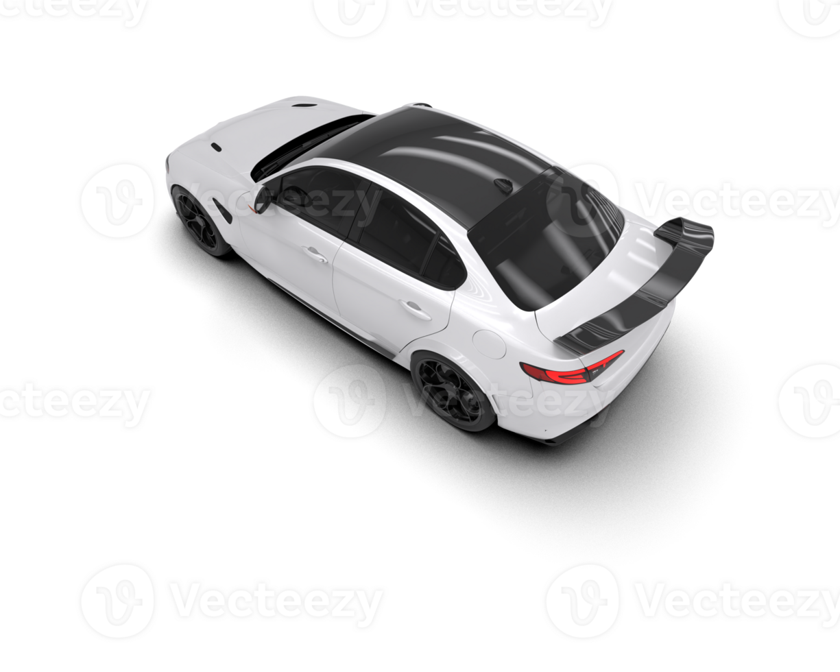 Realistic sport car isolated on background. 3d rendering - illustration png
