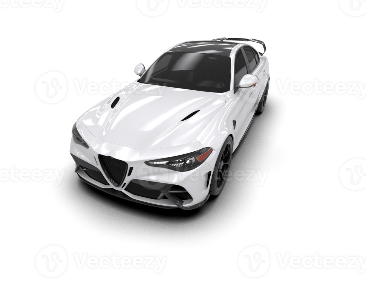 Realistic sport car isolated on background. 3d rendering - illustration png