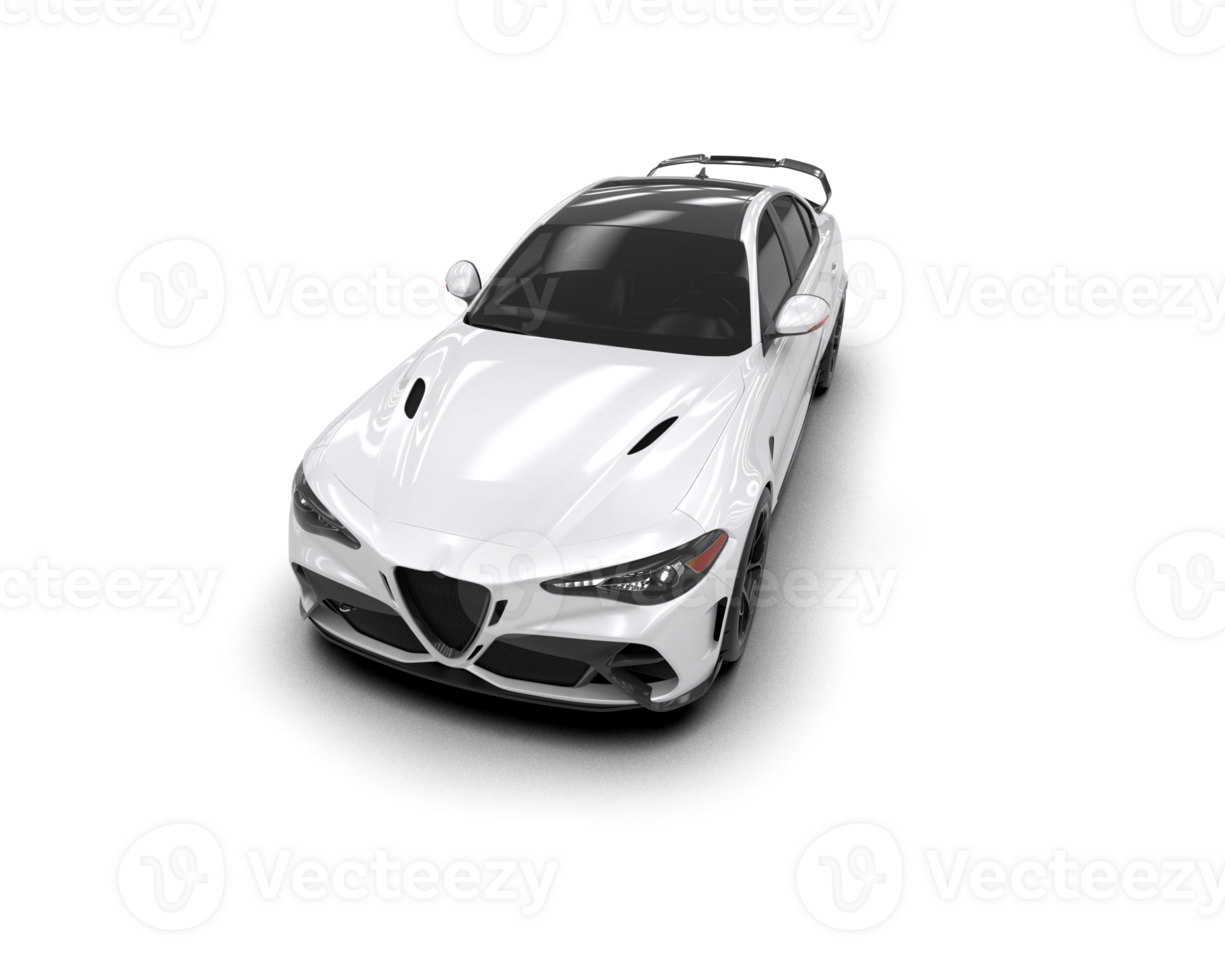Realistic sport car isolated on background. 3d rendering - illustration png