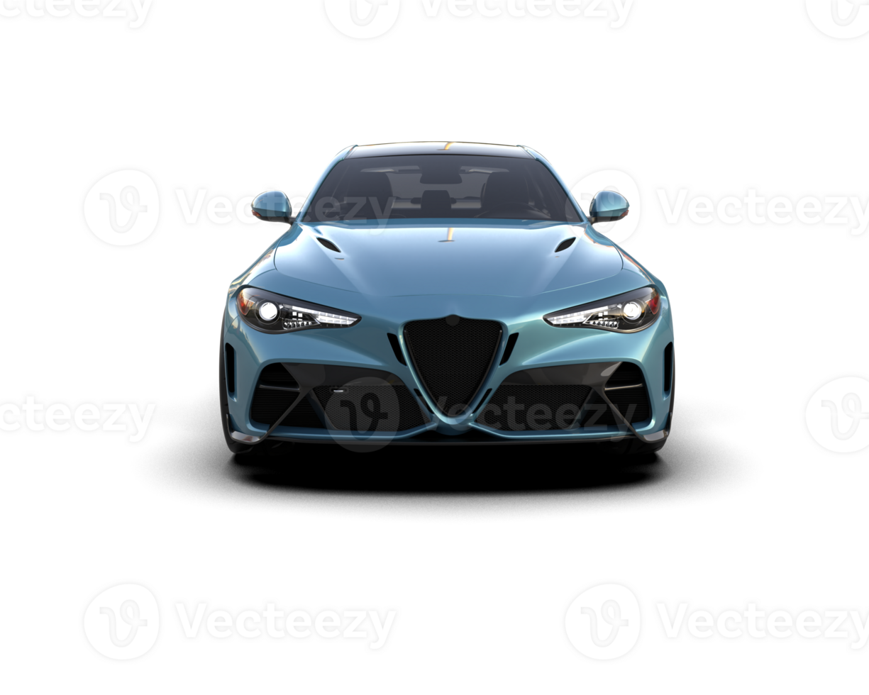 Realistic sport car isolated on background. 3d rendering - illustration png