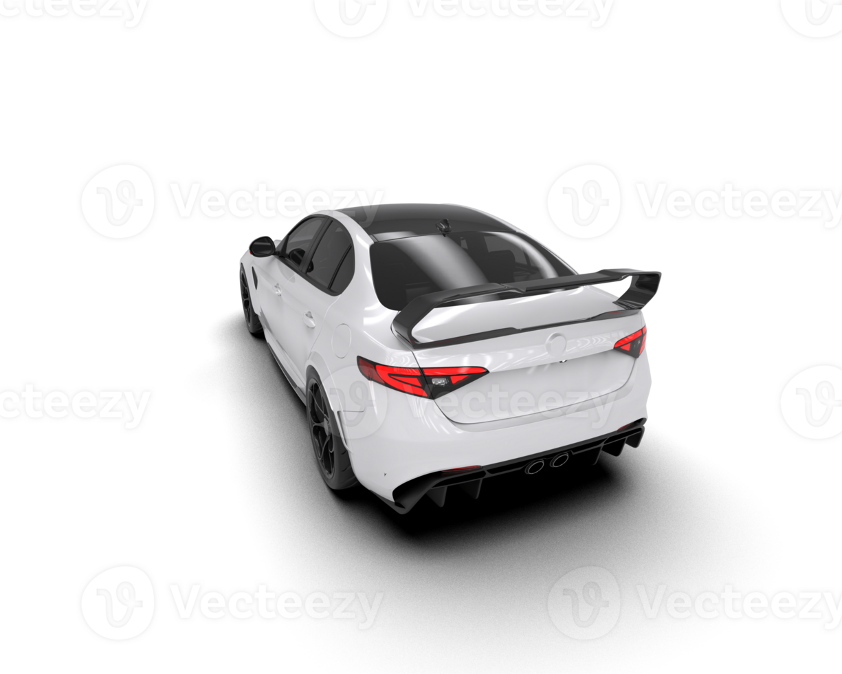 Realistic sport car isolated on background. 3d rendering - illustration png
