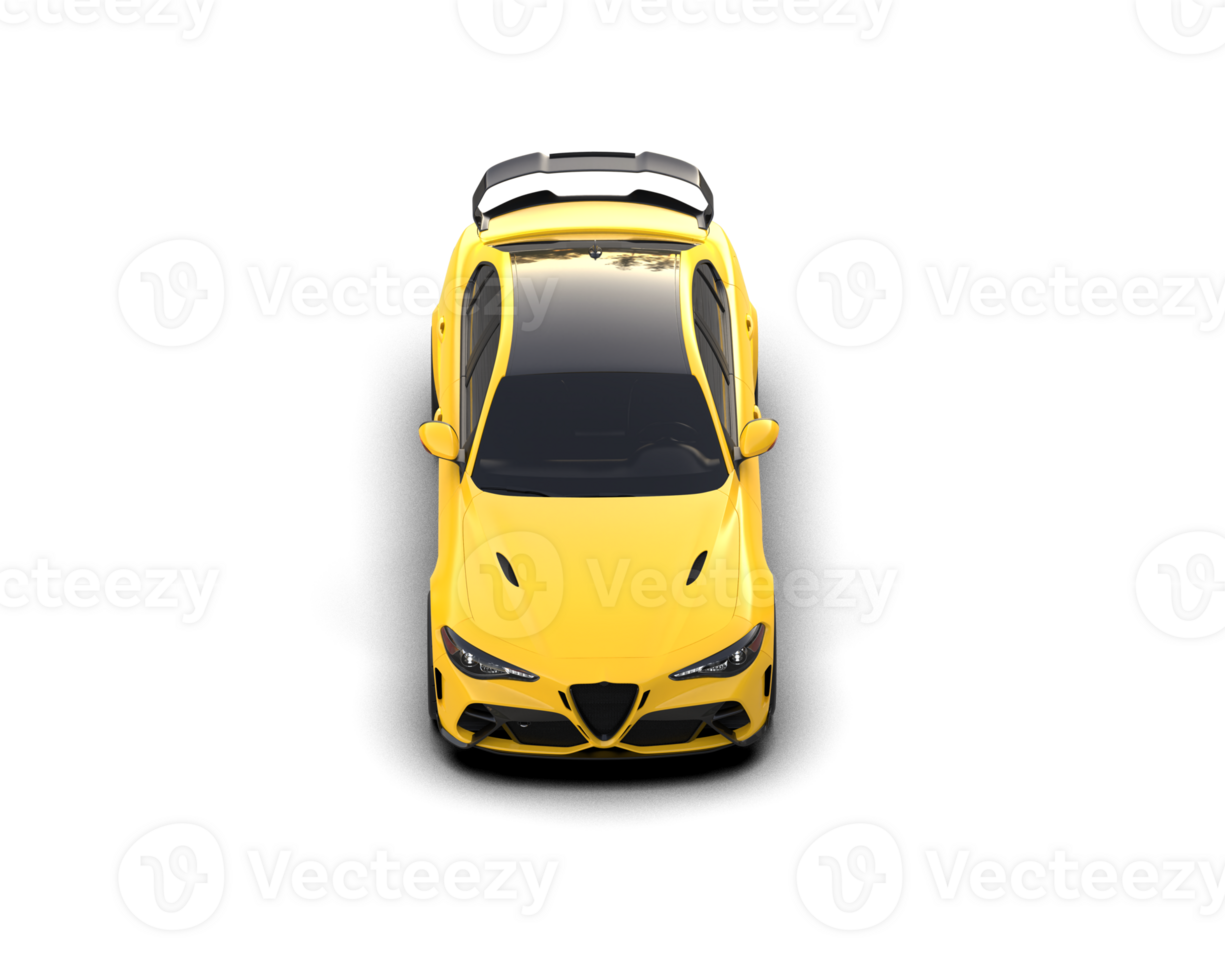 Realistic sport car isolated on background. 3d rendering - illustration png