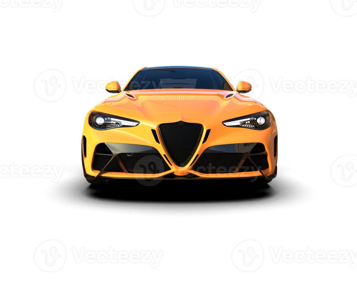 Realistic sport car isolated on background. 3d rendering - illustration png