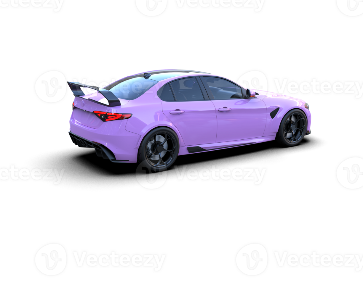 Realistic sport car isolated on background. 3d rendering - illustration png