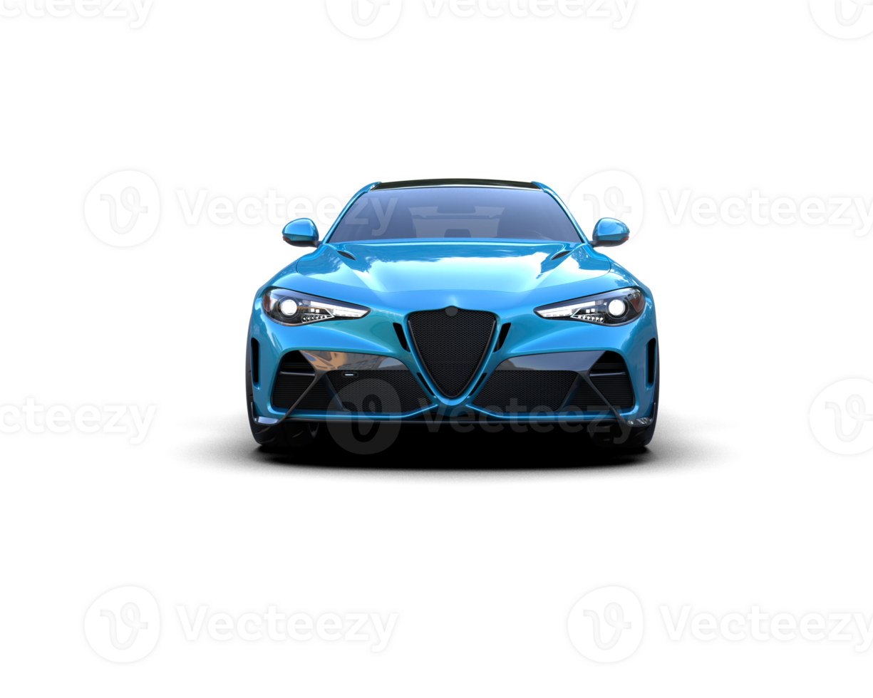 Realistic sport car isolated on background. 3d rendering - illustration png