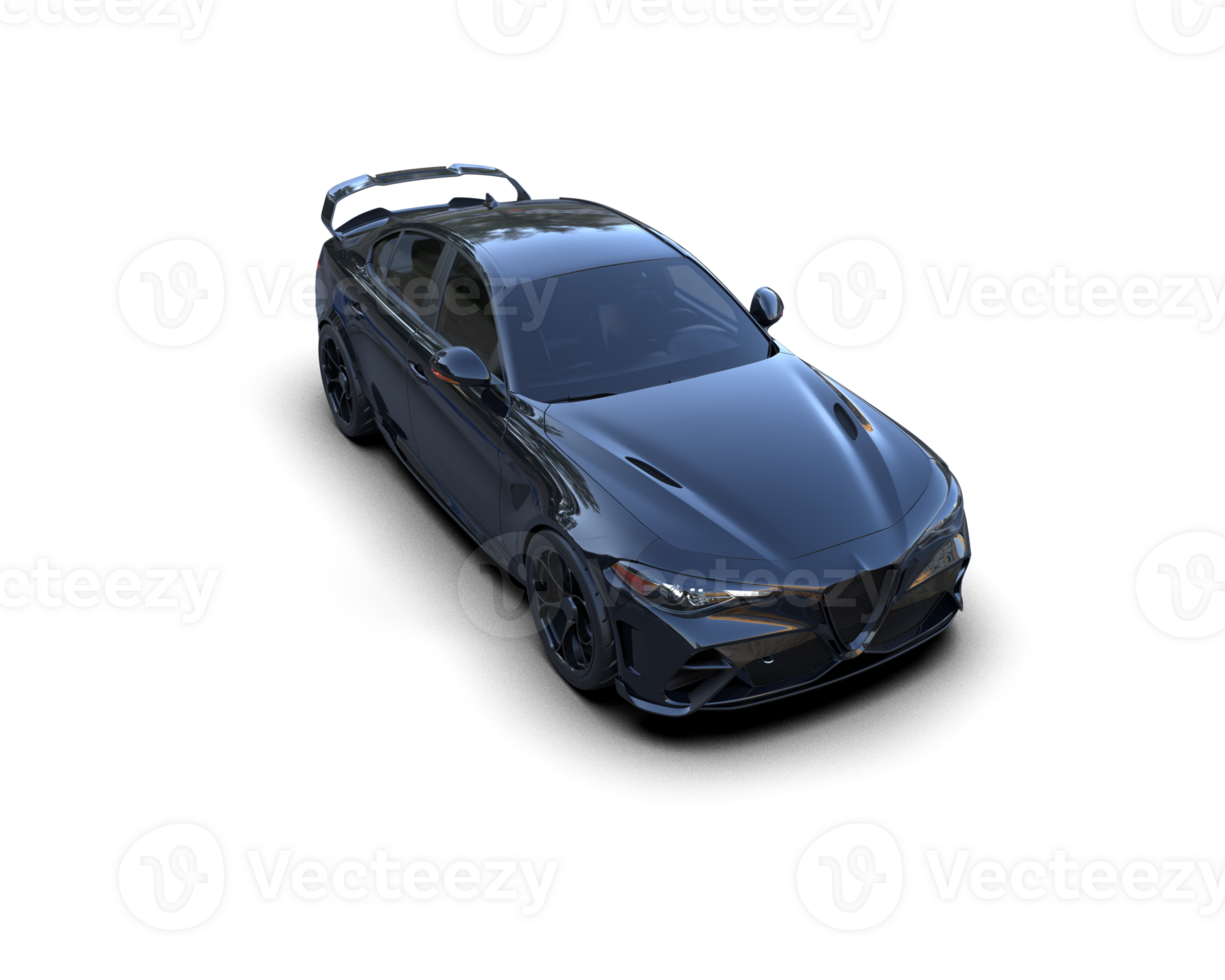 Realistic sport car isolated on background. 3d rendering - illustration png