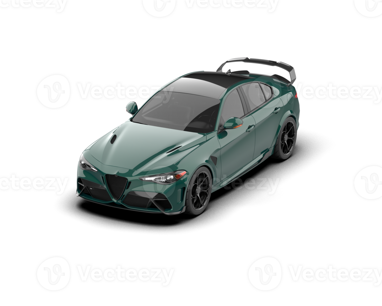 Realistic sport car isolated on background. 3d rendering - illustration png