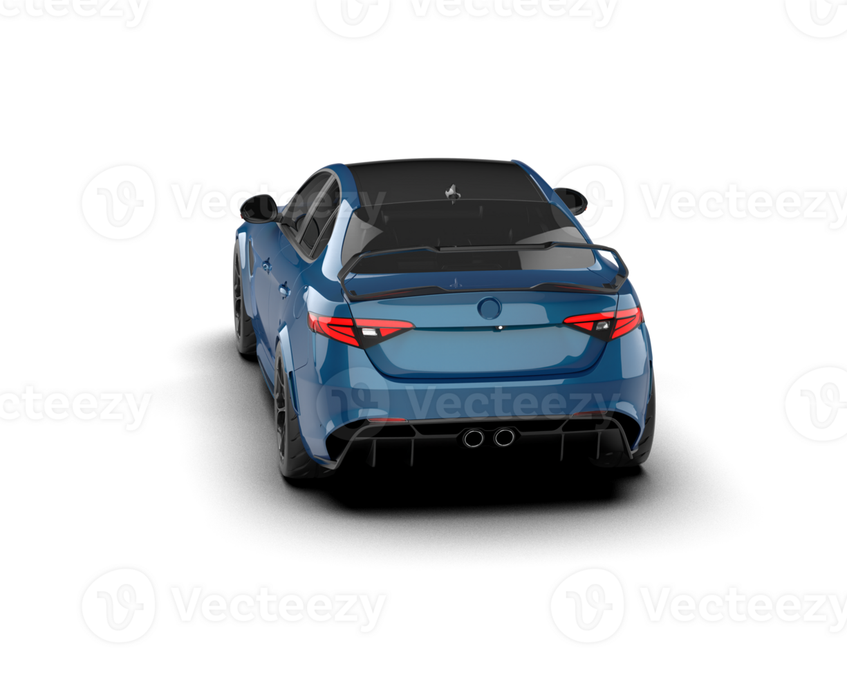 Realistic sport car isolated on background. 3d rendering - illustration png