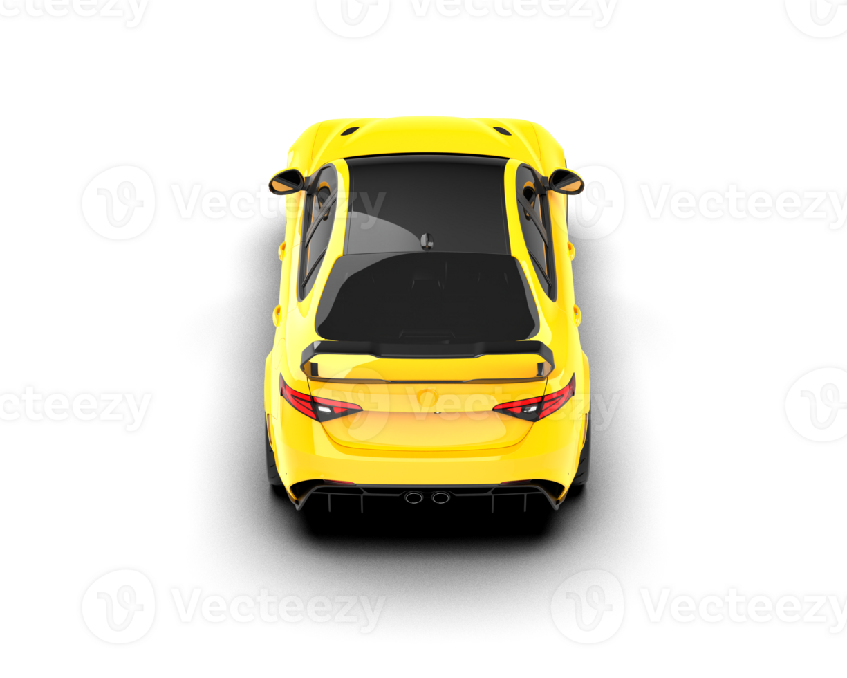 Realistic sport car isolated on background. 3d rendering - illustration png