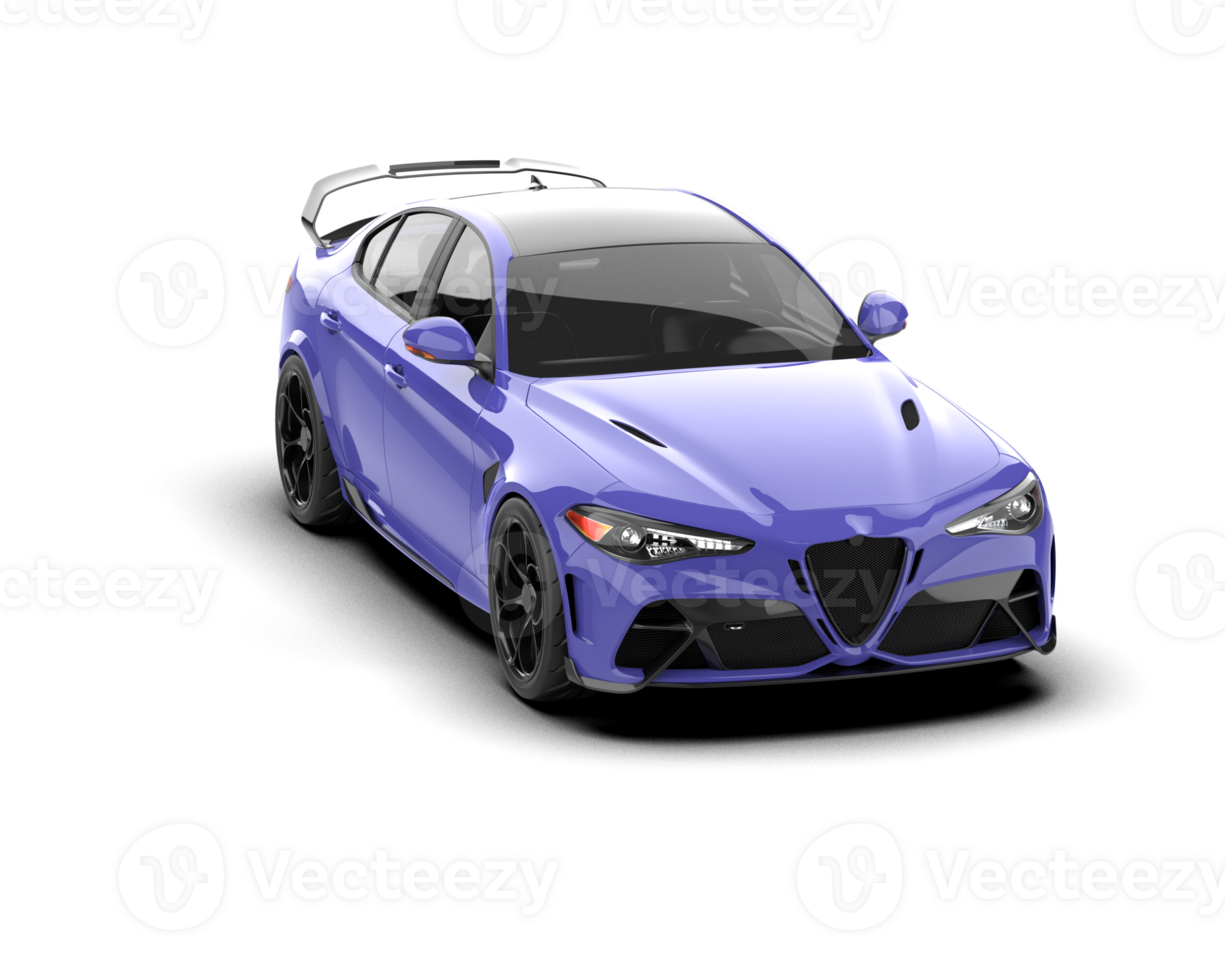 Realistic sport car isolated on background. 3d rendering - illustration png