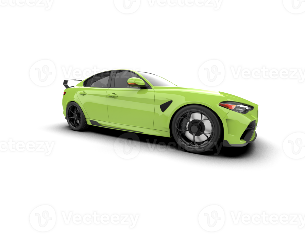 Realistic sport car isolated on background. 3d rendering - illustration png