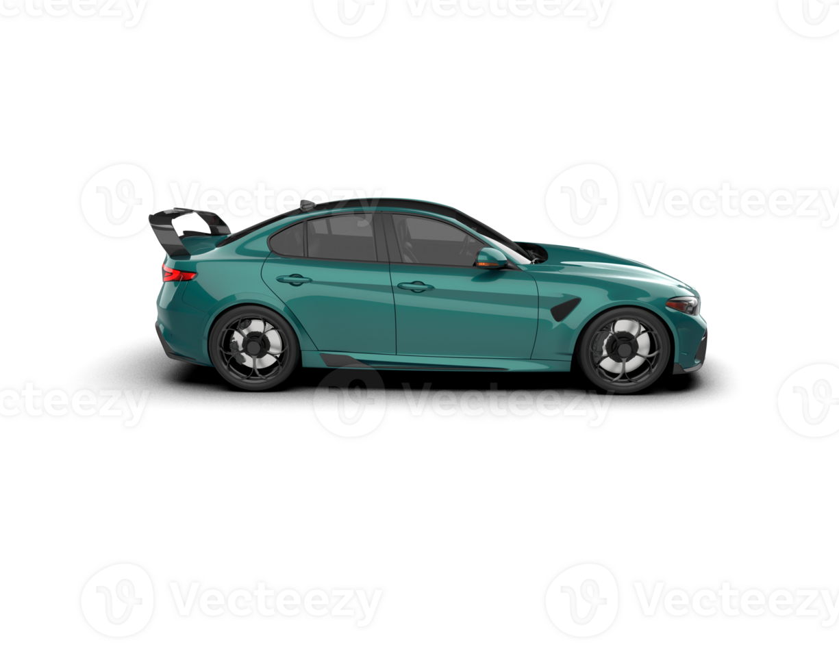 Realistic sport car isolated on background. 3d rendering - illustration png