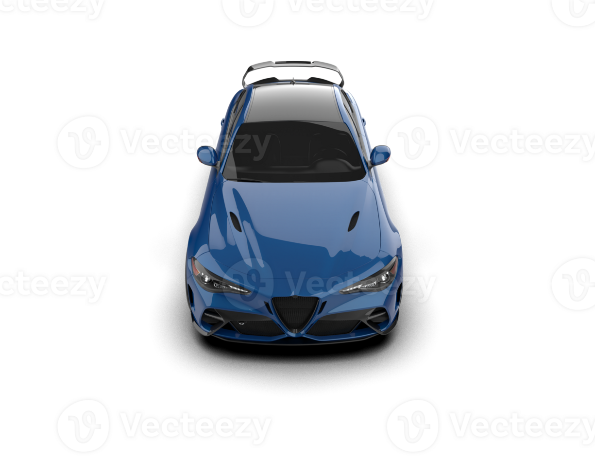 Realistic sport car isolated on background. 3d rendering - illustration png