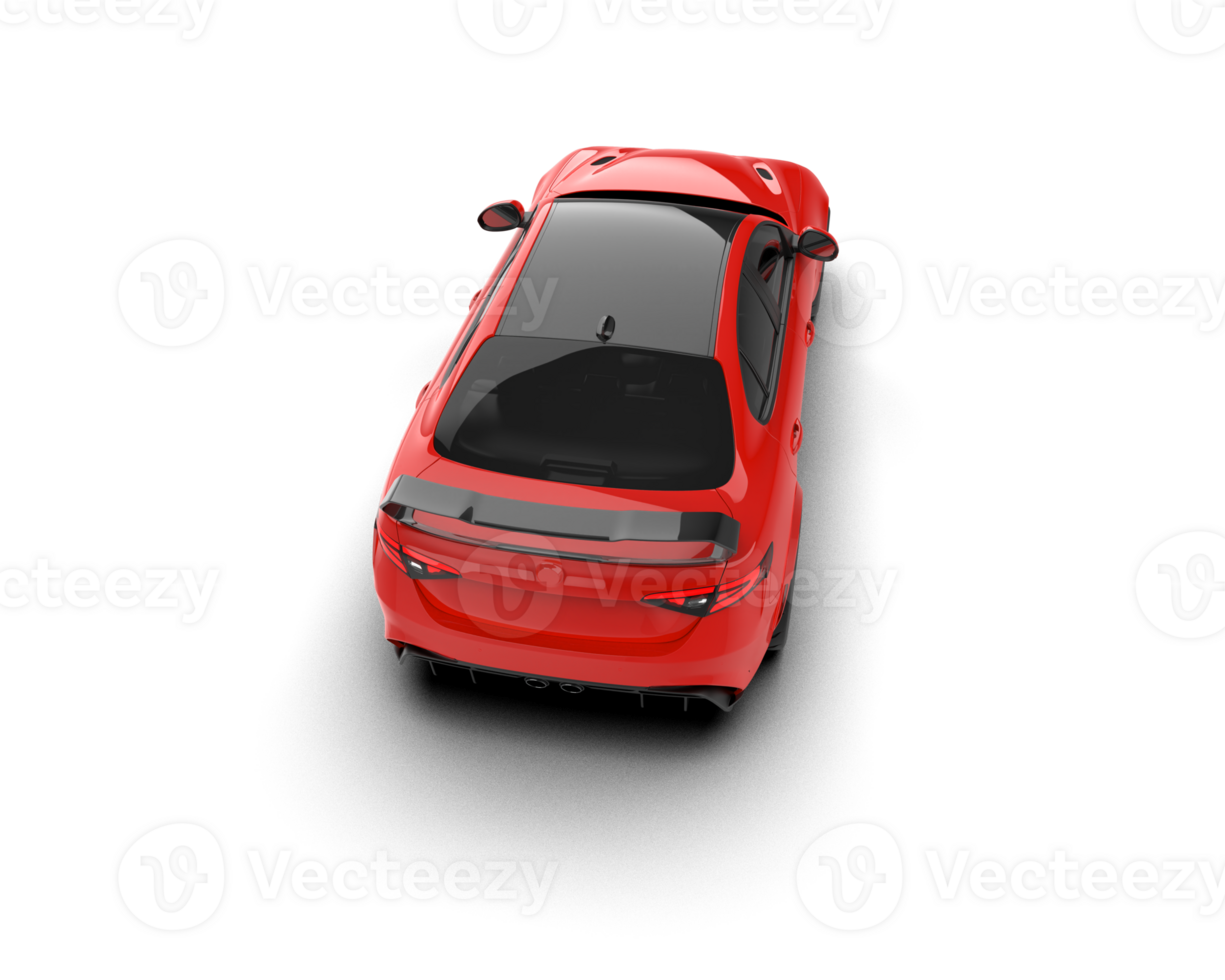 Realistic sport car isolated on background. 3d rendering - illustration png