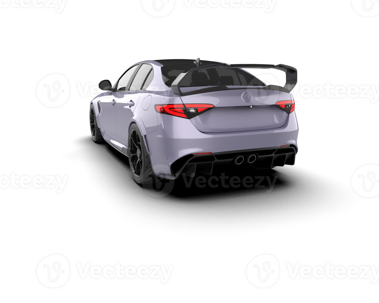 Realistic sport car isolated on background. 3d rendering - illustration png