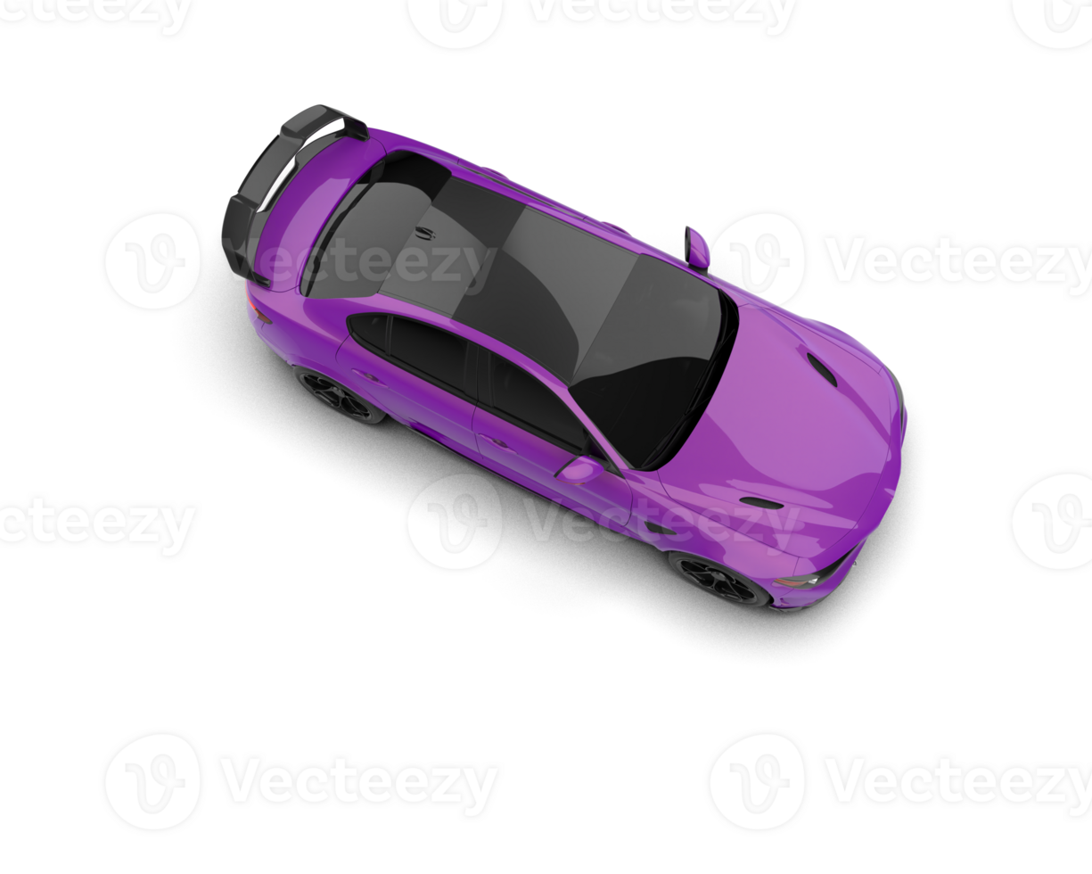 Realistic sport car isolated on background. 3d rendering - illustration png