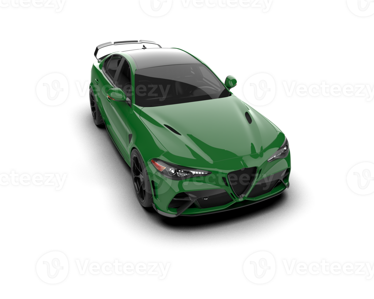 Realistic sport car isolated on background. 3d rendering - illustration png