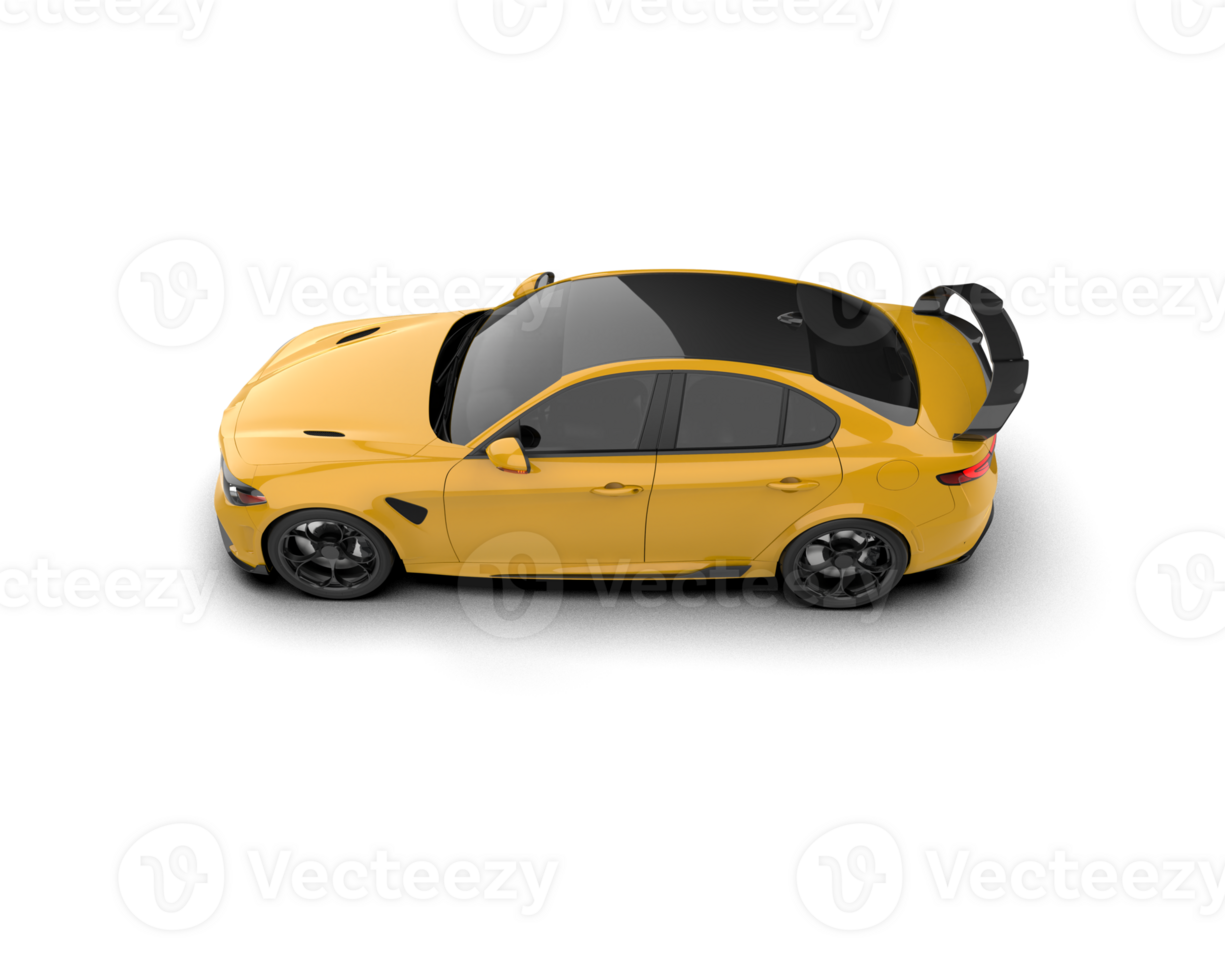 Realistic sport car isolated on background. 3d rendering - illustration png