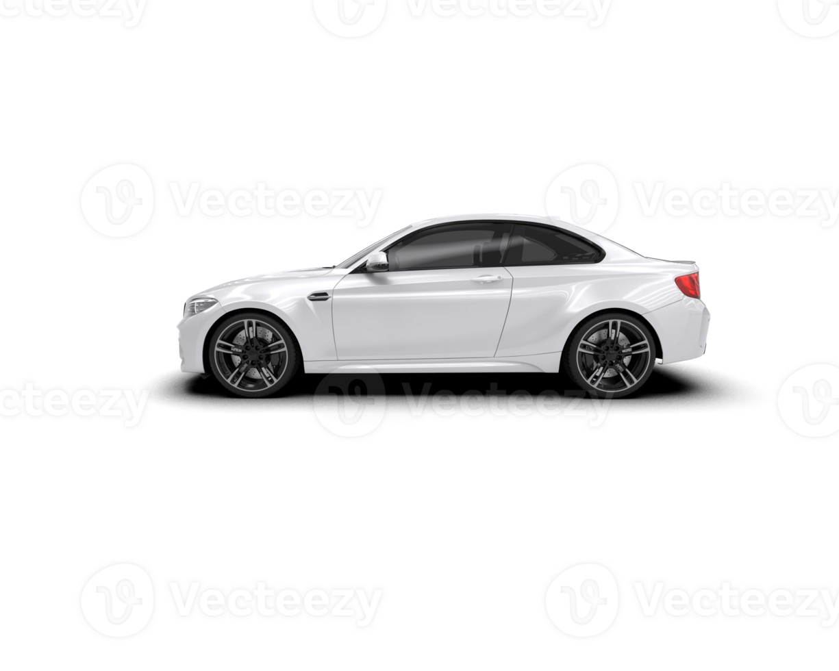 Realistic sport car isolated on background. 3d rendering - illustration png