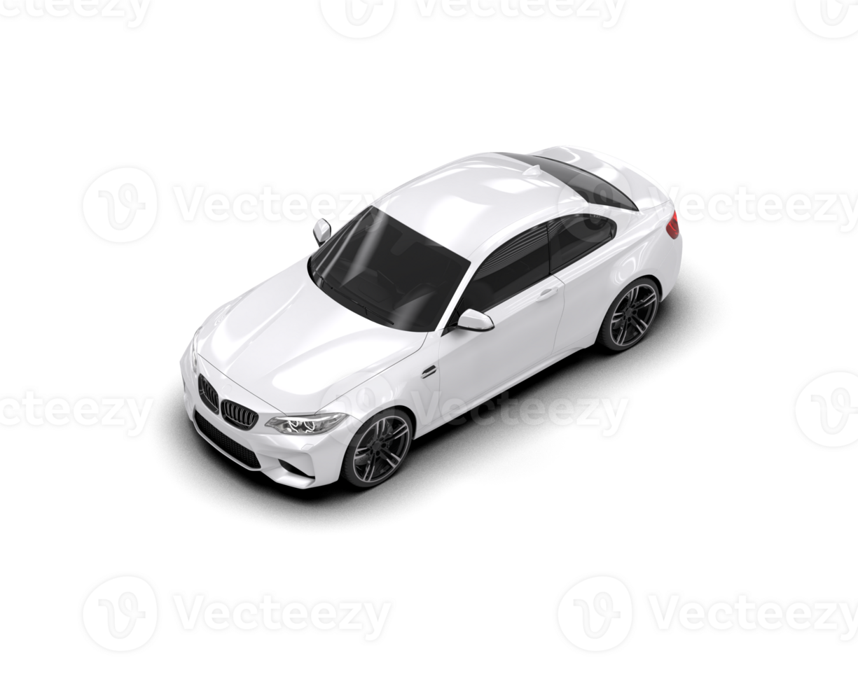 Realistic sport car isolated on background. 3d rendering - illustration png