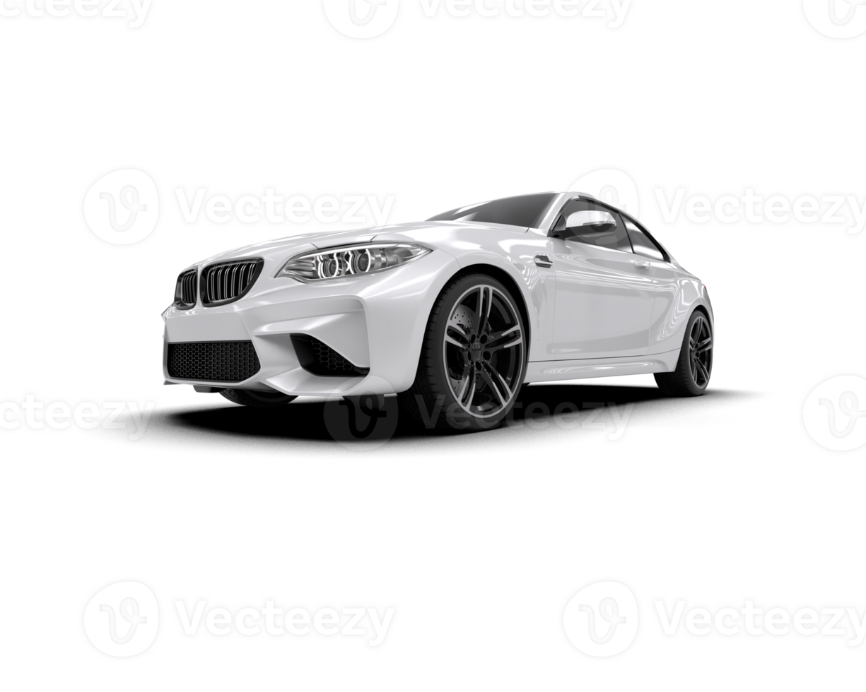Realistic sport car isolated on background. 3d rendering - illustration png