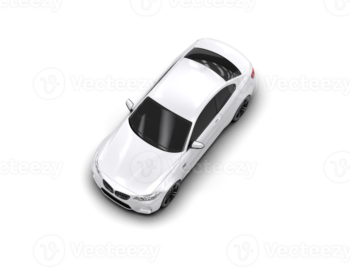 Realistic sport car isolated on background. 3d rendering - illustration png