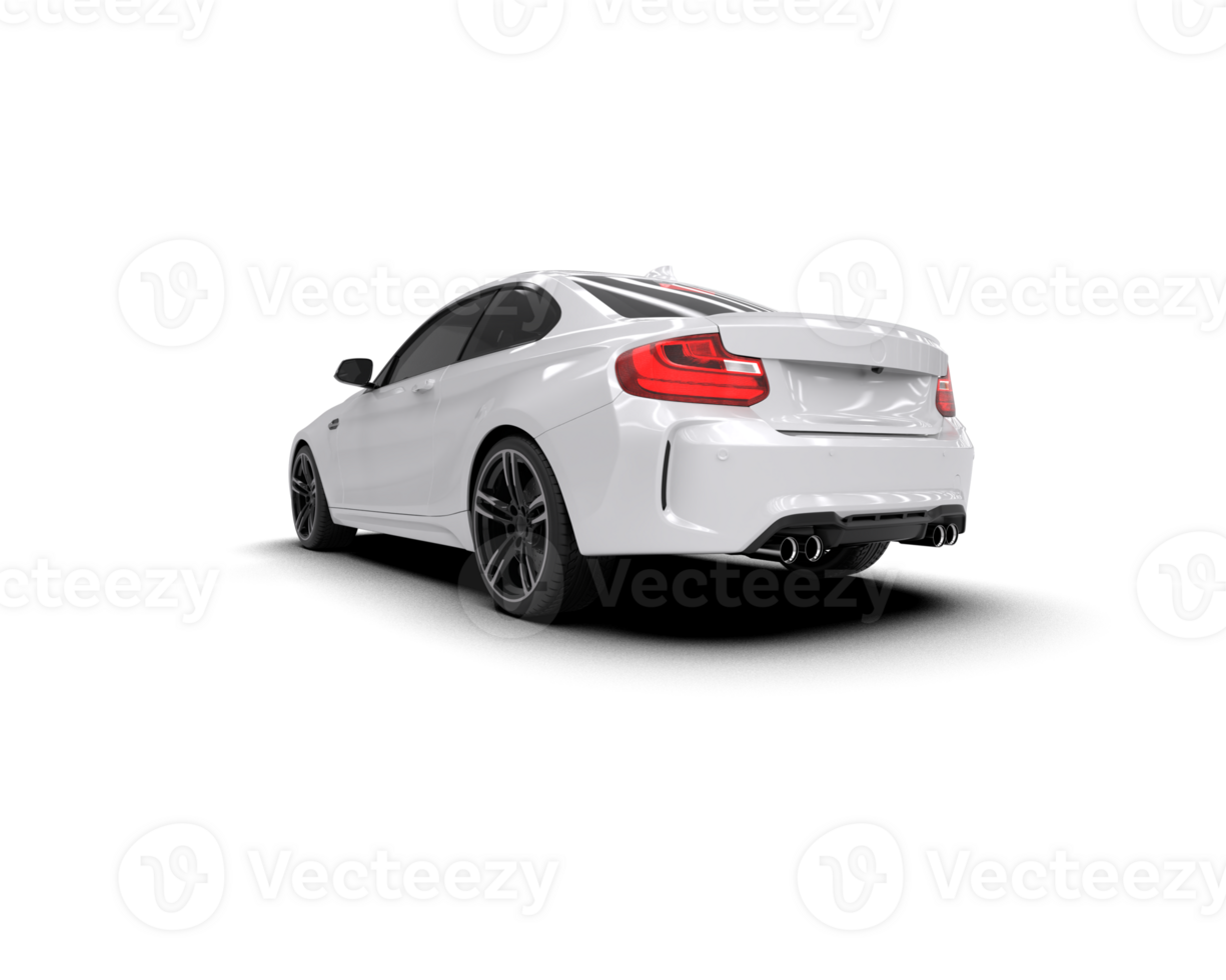 Realistic sport car isolated on background. 3d rendering - illustration png