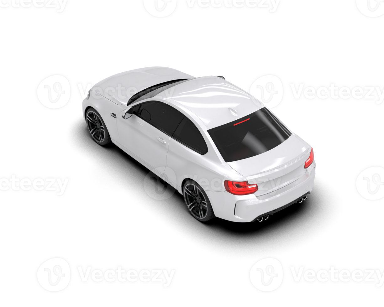 Realistic sport car isolated on background. 3d rendering - illustration png