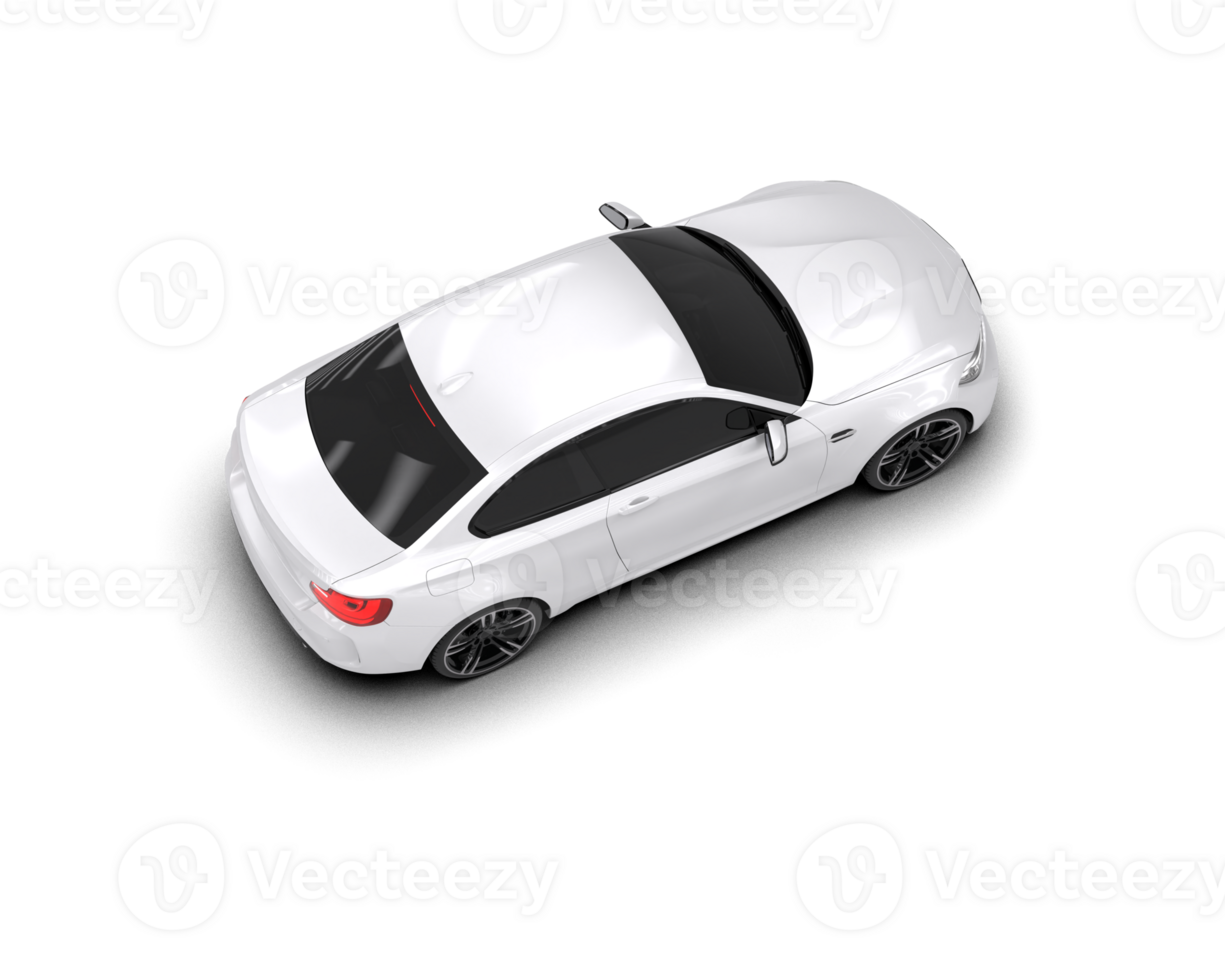 Realistic sport car isolated on background. 3d rendering - illustration png