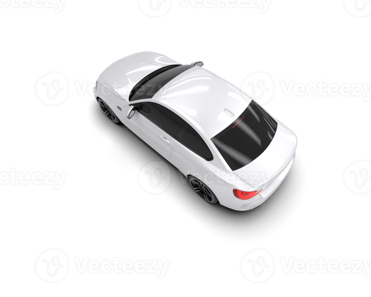 Realistic sport car isolated on background. 3d rendering - illustration png