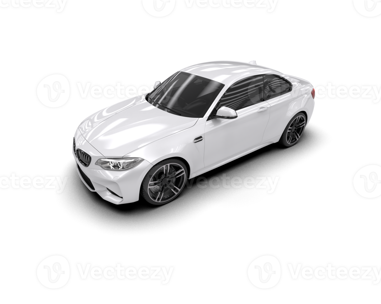 Realistic sport car isolated on background. 3d rendering - illustration png