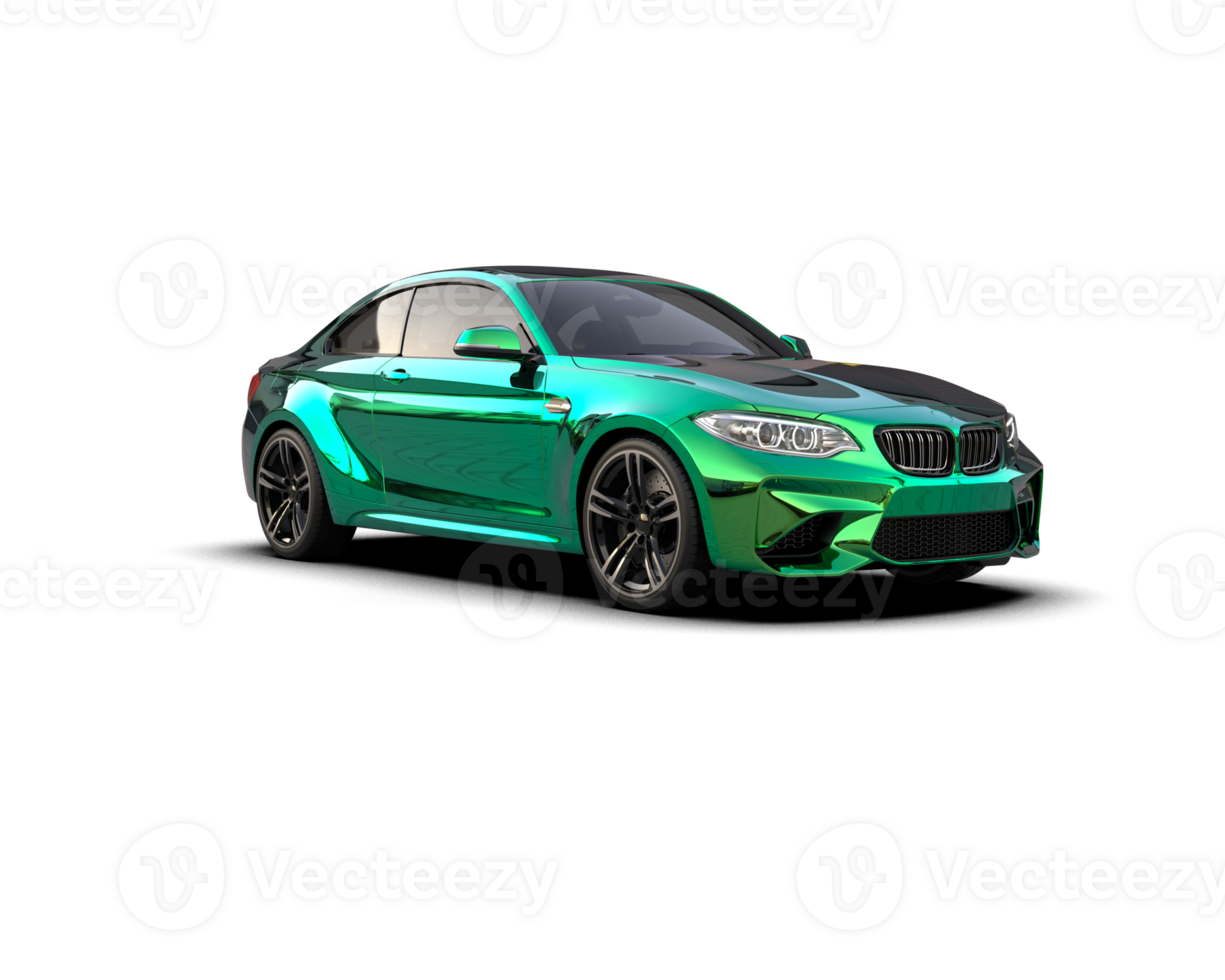 Realistic sport car isolated on background. 3d rendering - illustration png