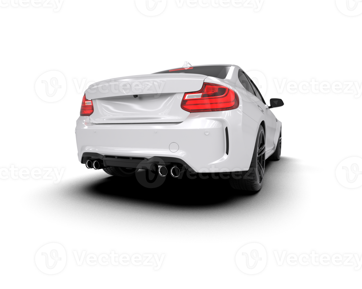 Realistic sport car isolated on background. 3d rendering - illustration png