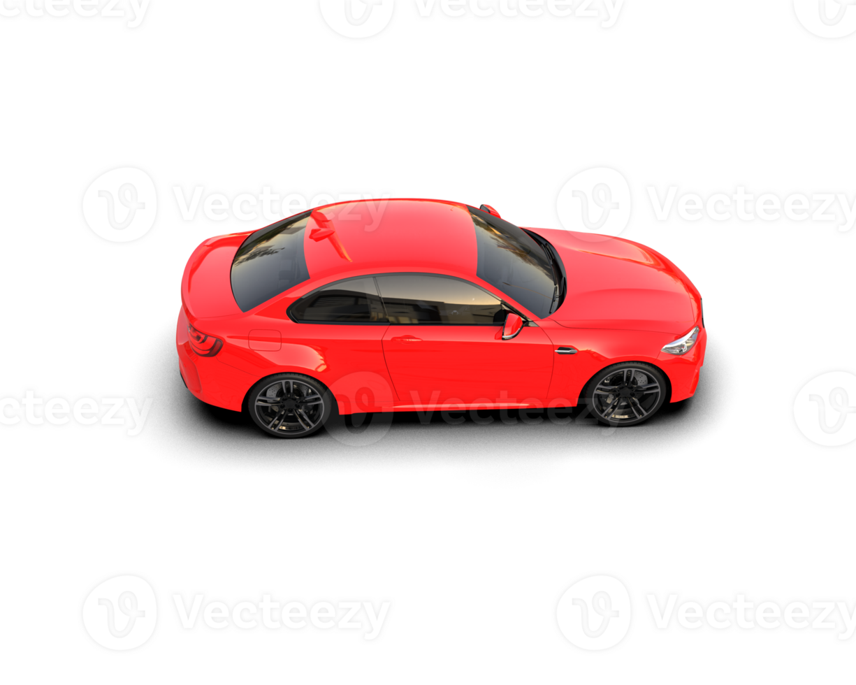 Realistic sport car isolated on background. 3d rendering - illustration png