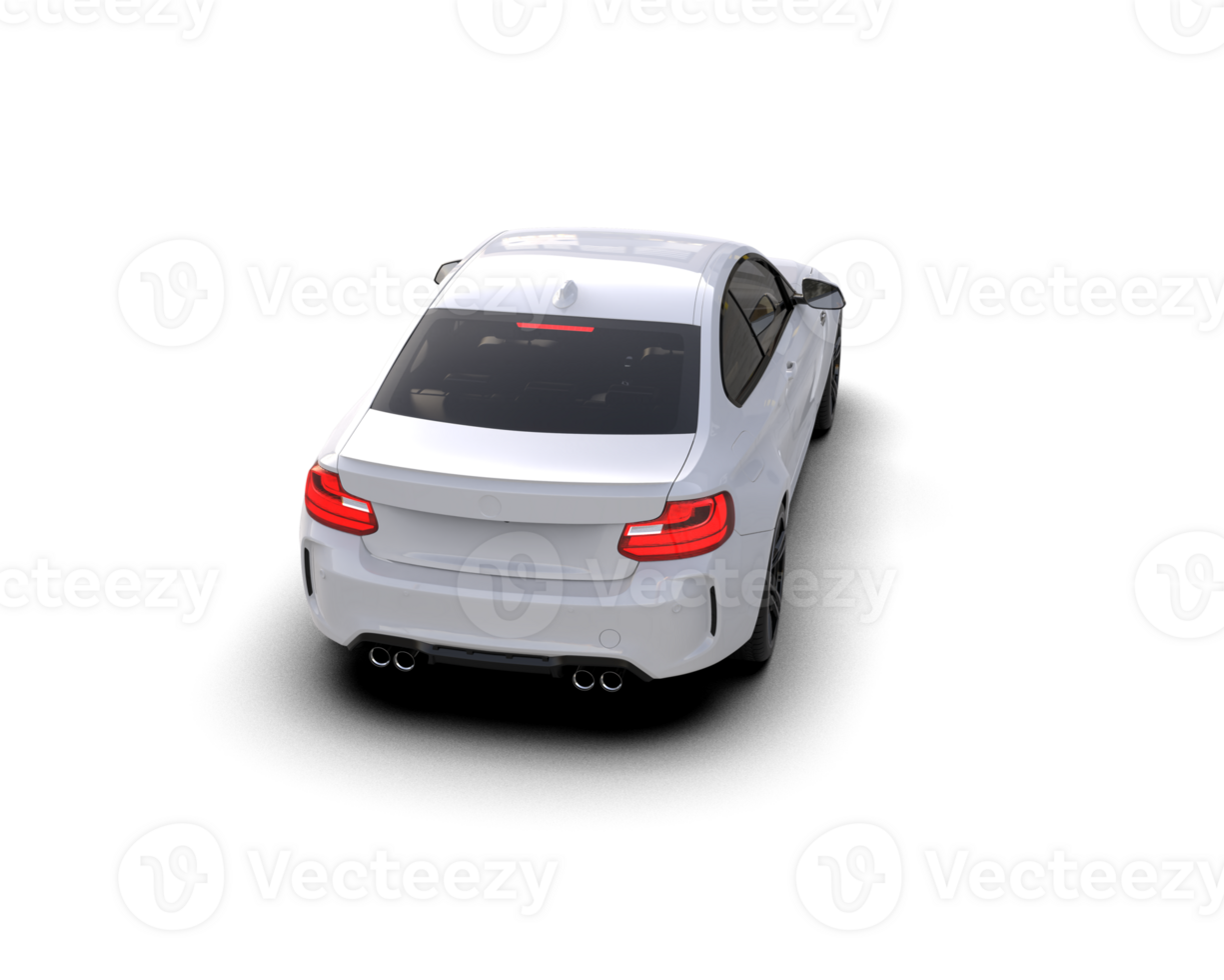 Realistic sport car isolated on background. 3d rendering - illustration png