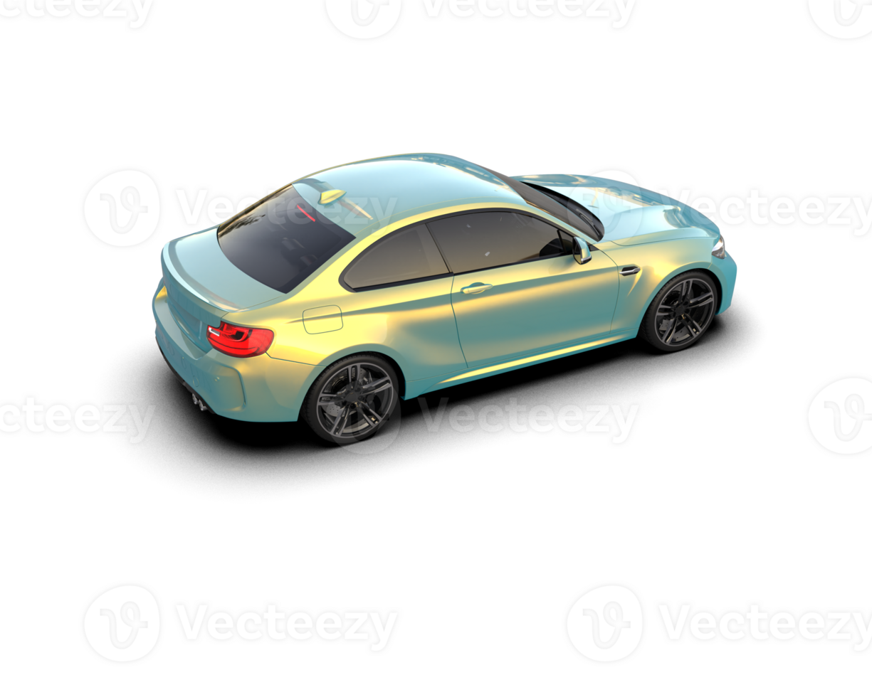 Realistic sport car isolated on background. 3d rendering - illustration png