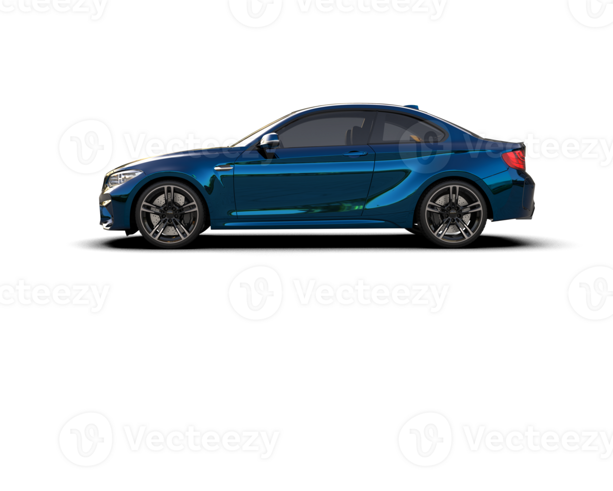 Realistic sport car isolated on background. 3d rendering - illustration png