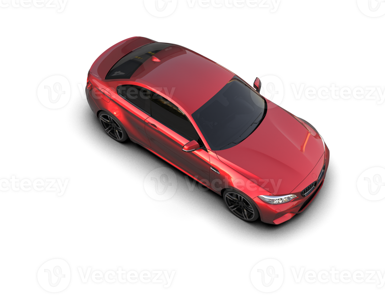 Realistic sport car isolated on background. 3d rendering - illustration png