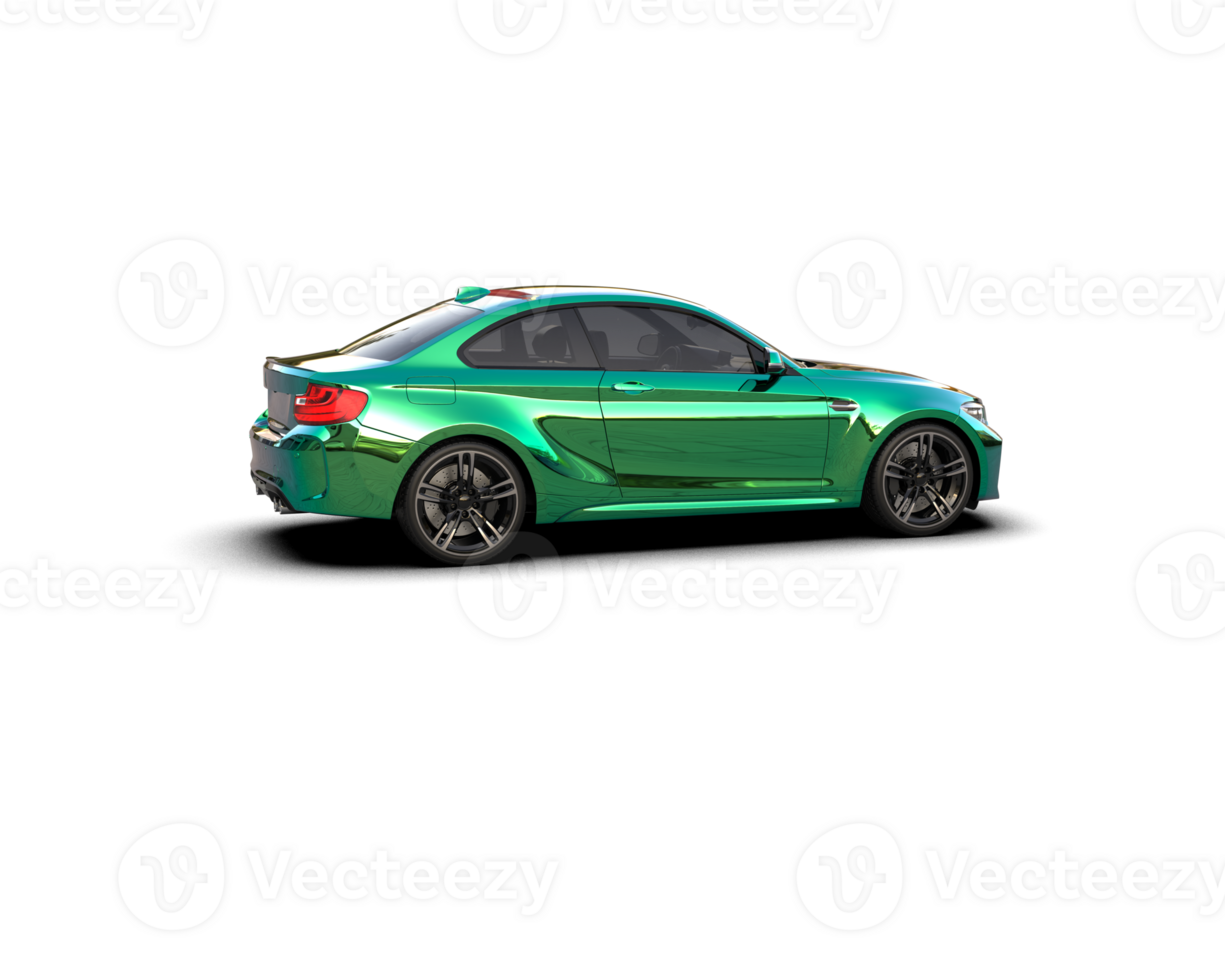 Realistic sport car isolated on background. 3d rendering - illustration png