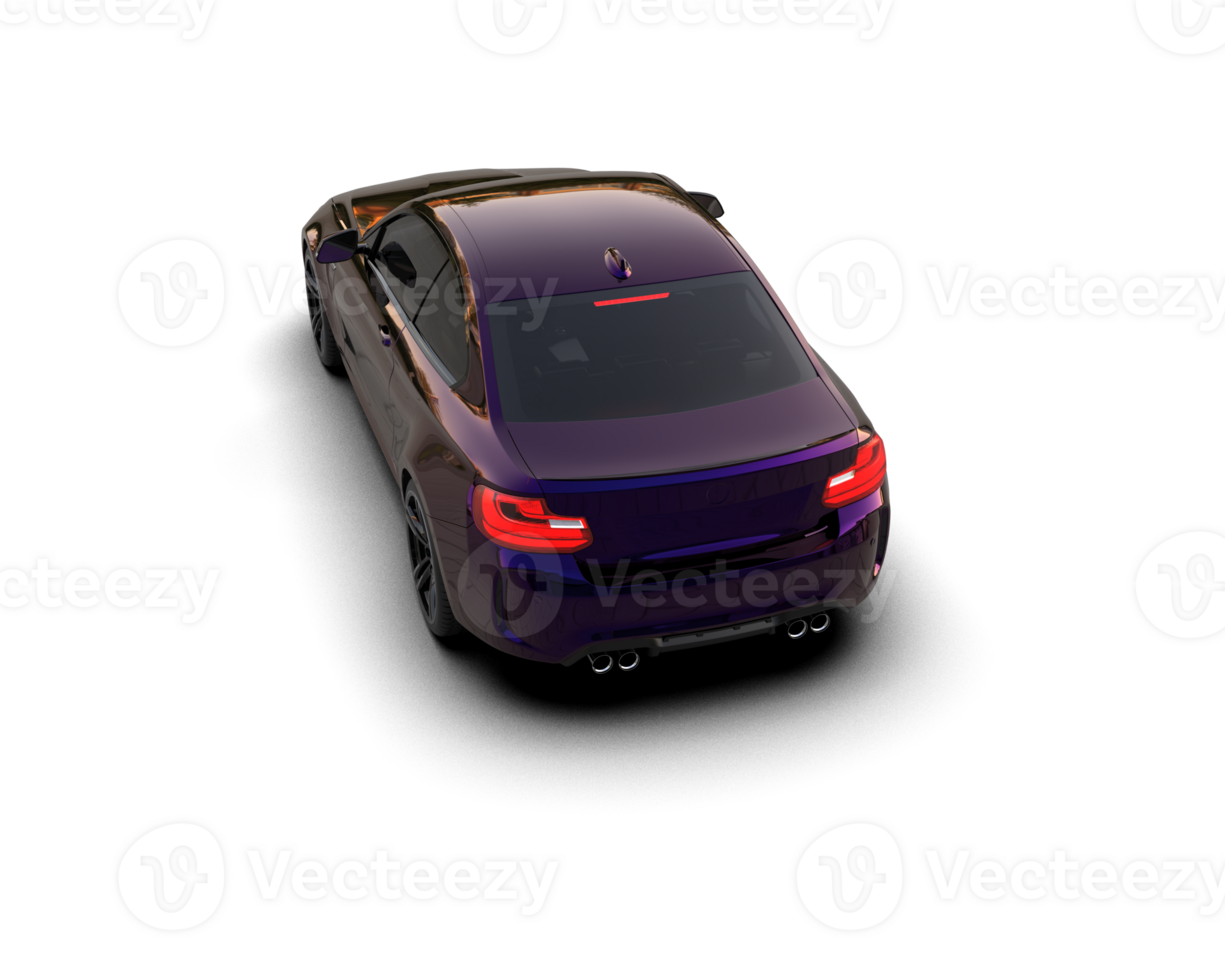 Realistic sport car isolated on background. 3d rendering - illustration png