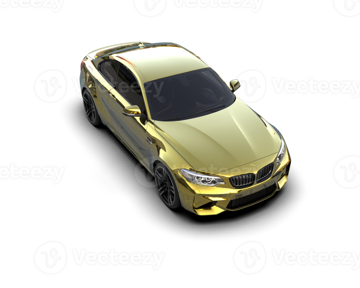 Realistic sport car isolated on background. 3d rendering - illustration png